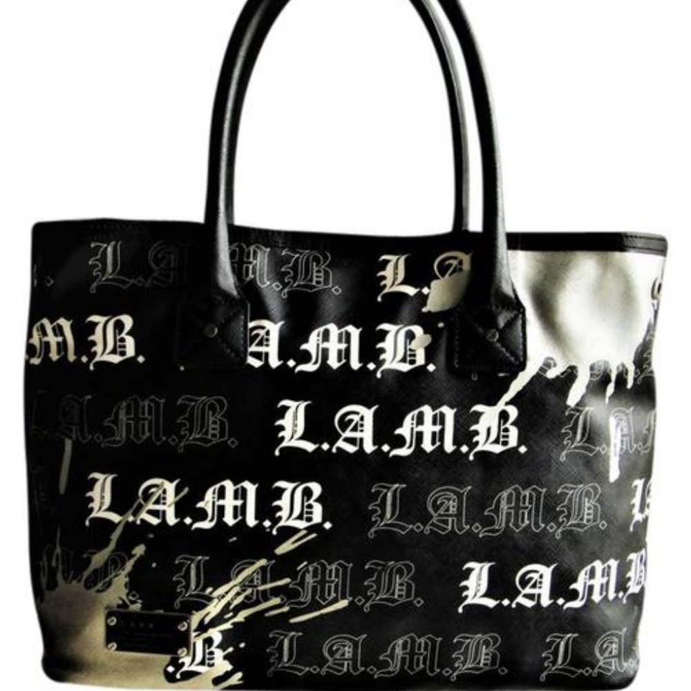 L.A.M.B. Gwen Stefani Graffiti Handbag Purse Bag
